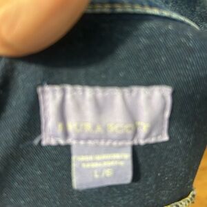 Laura Scott Dark Navy Jacket with Lavender Label
